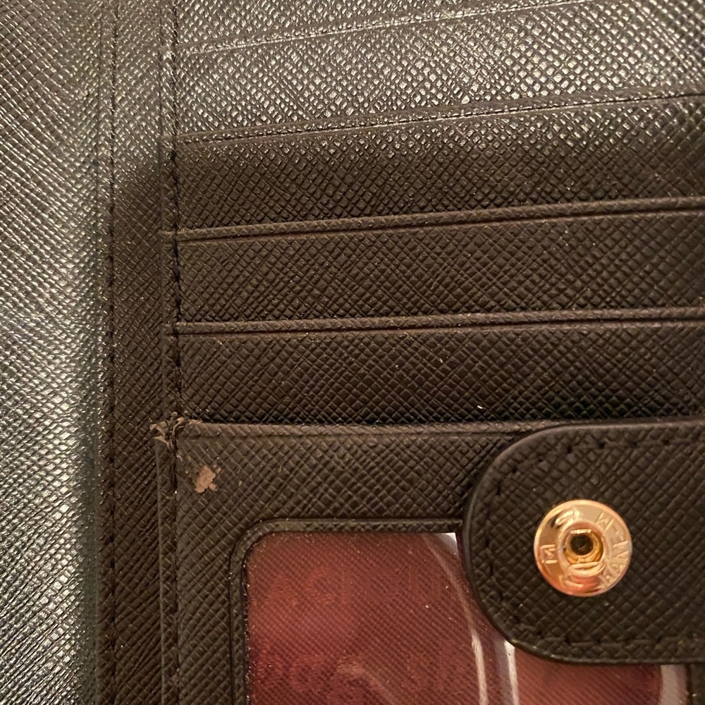 Kate Spade Black Floral Slim Bifold Wallet - Picture 5 of 5